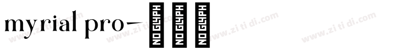 myrial pro字体转换